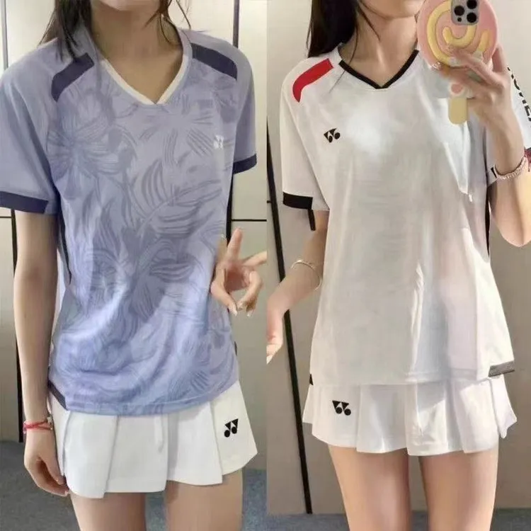 羽毛球服男女款情侣套装宽松运动吸汗透气健身跑步短裤纯色经典款