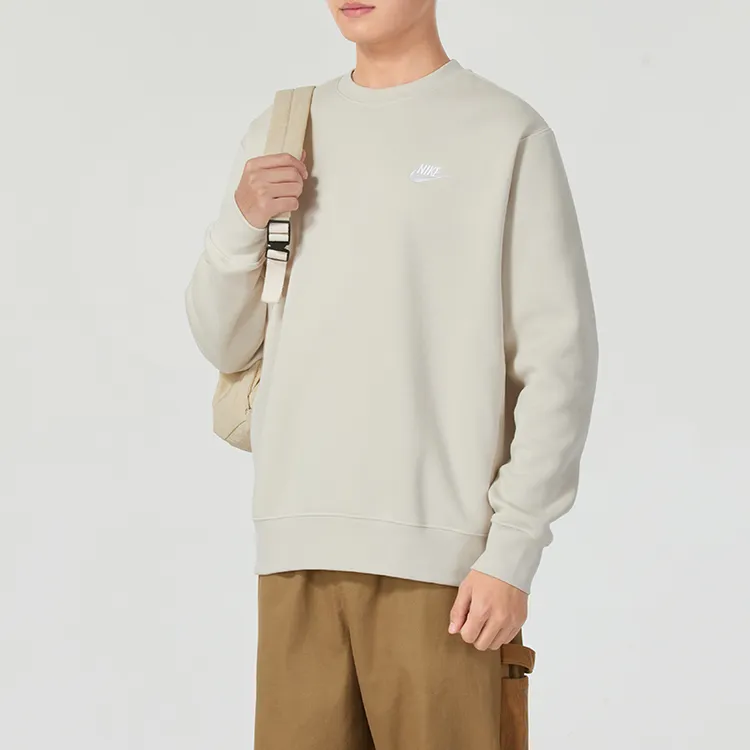 Nike耐克男装2025新款加绒保暖针织运动休闲圆领套头衫卫衣BV2663