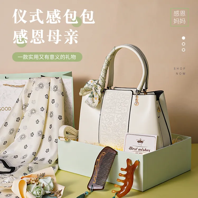 母亲节生日礼物送妈妈婆婆实用40-50岁长辈中年女士新年包包礼盒