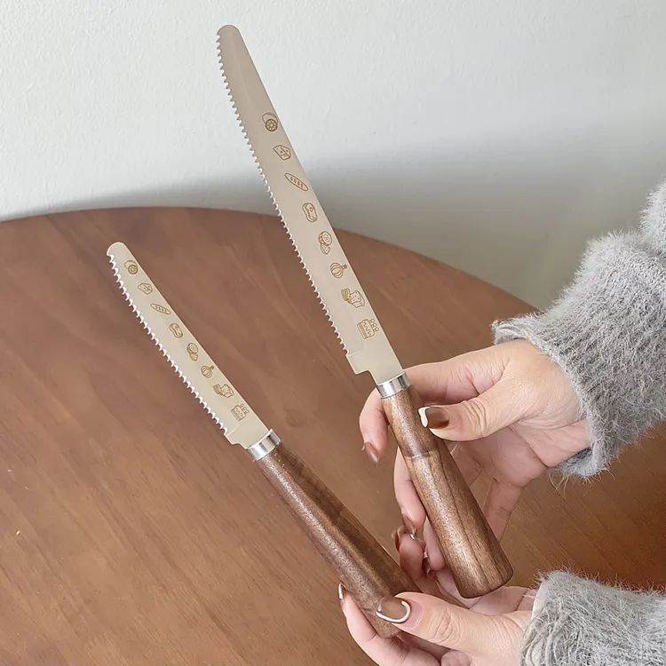 嘉点不锈钢面包刀家用吐司专用锯齿刀蛋糕切刀食品级三明治切片刀