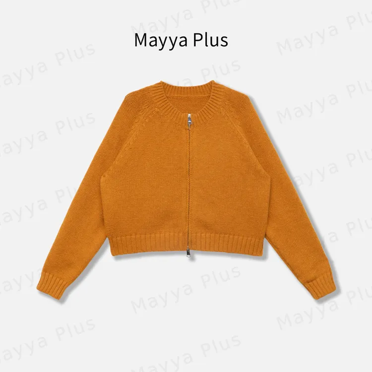 【温暖随行】Mayya Plus麦芽定制气质显瘦流光风针织开衫女32546313
