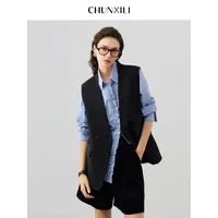 CHUNXILI/春熙里 时尚无袖马夹 气质无袖西装外套D07S53081