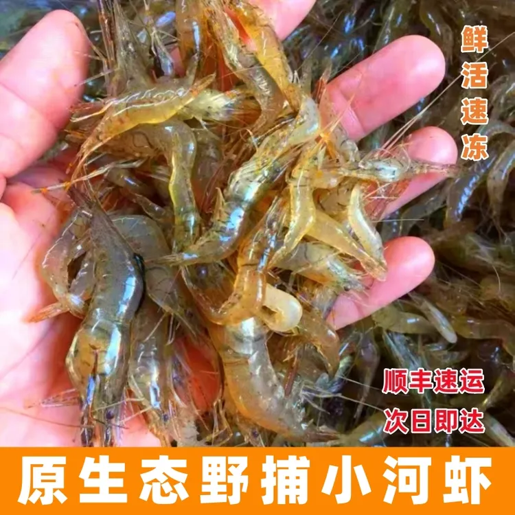 万绿湖淡水小河虾无盐原生态速冻锁鲜顺丰冷链发货