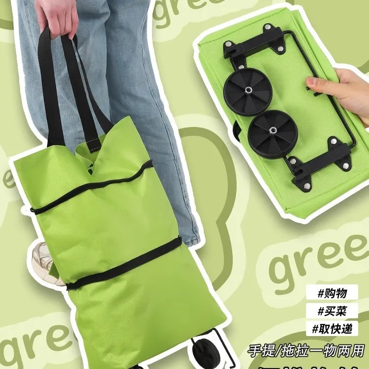 便携买菜小拉车折叠购物车推车轻便带轮子家用取快递手拉车小拖车
