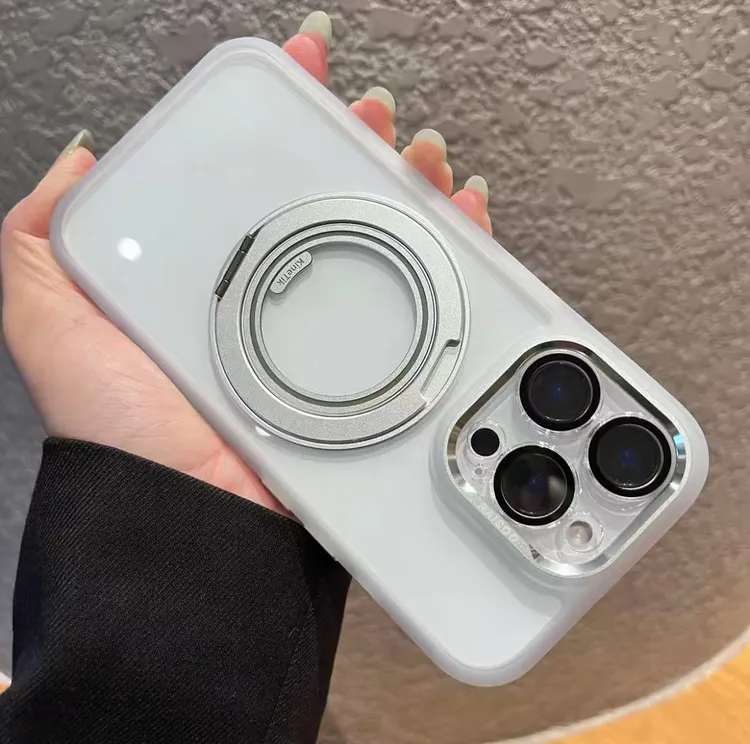 适用苹果16promax手机壳iPhone15pro带相机按键14plus磁吸支架17