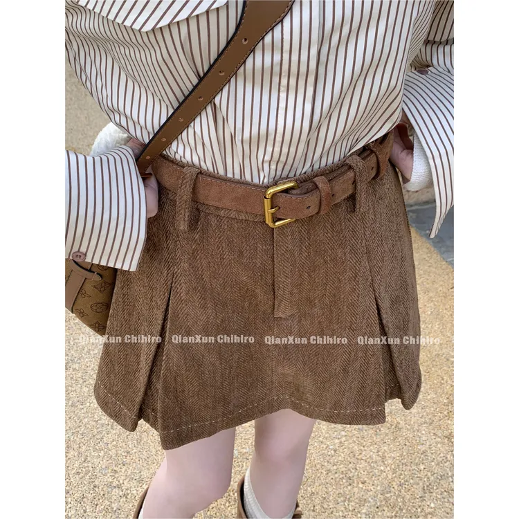 【千寻严选】秋季时尚小众百搭洋气复古减龄潮流休闲裤QXQ5XXK7439A