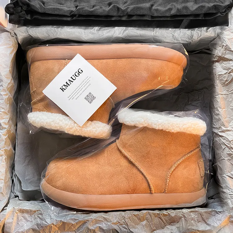 官方旗舰店大土豆勃肯鞋雪地靴女2025冬季加绒加厚抗寒保暖棉鞋潮