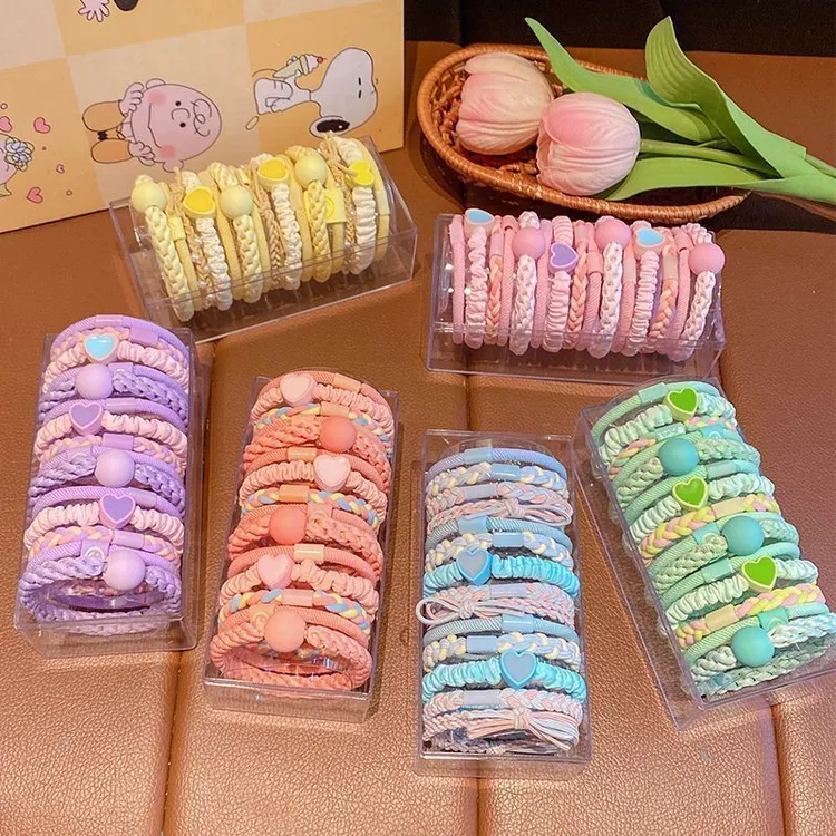 彩色儿童2025新款头绳发圈女童高马尾发绳宝宝不伤发头绳女款儿童