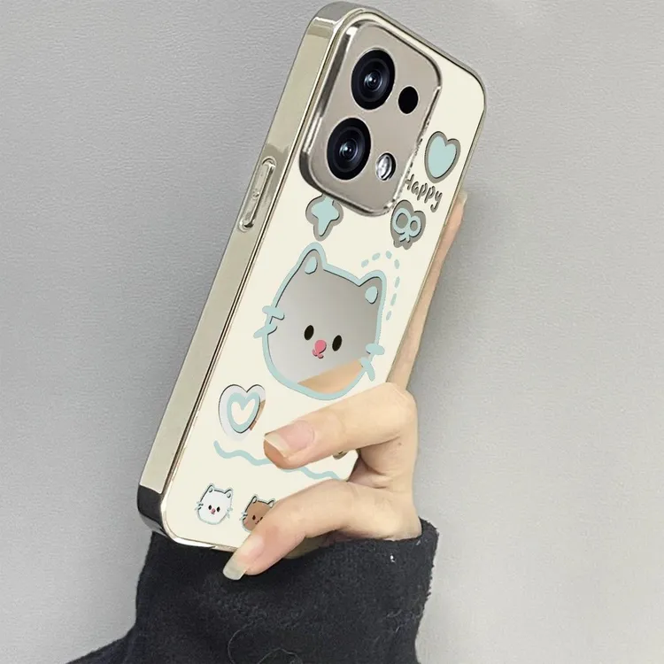 大脸猫咪适用opporeno14手机壳全包防摔OPPOreno13pro可爱12高端