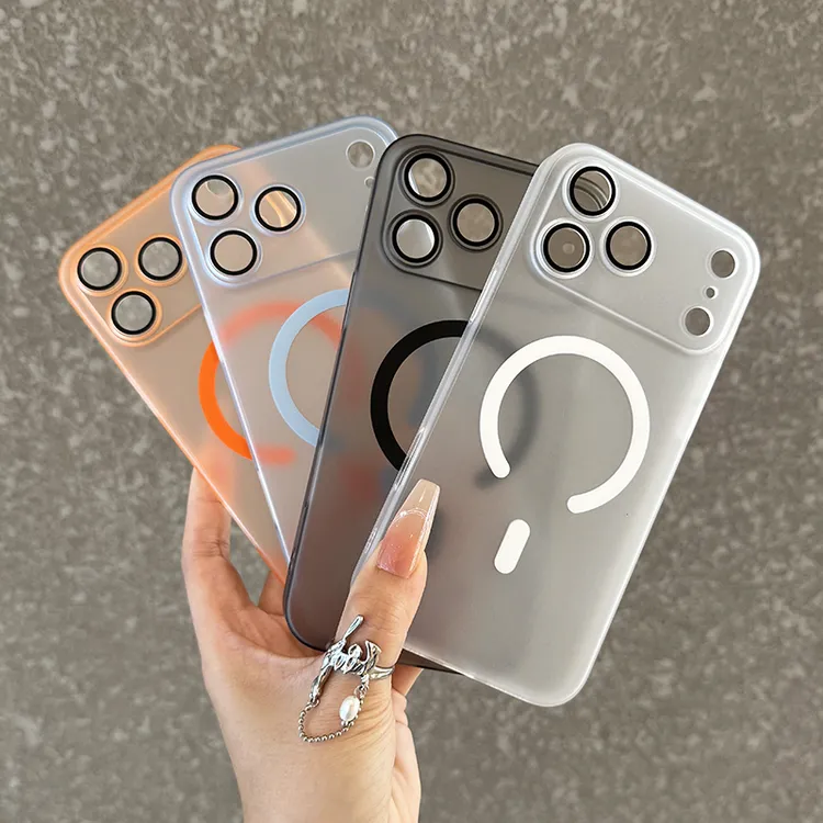 适用苹果17promax手机壳磁吸新款iphone17pro冰雾肤感16pro半透明