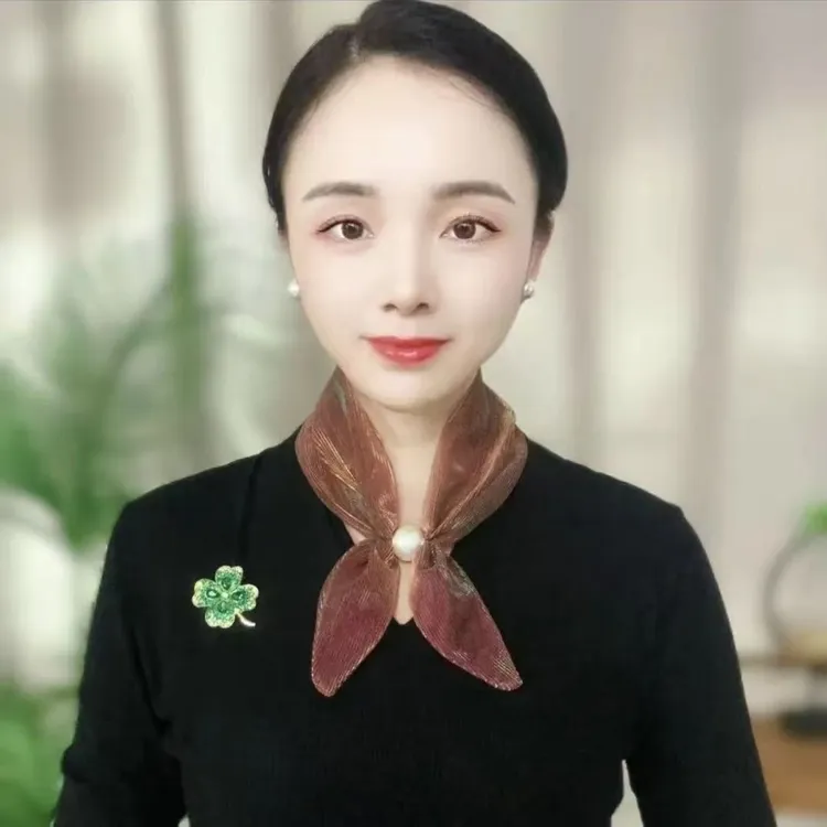 幻灯纱丝巾项链新款夏季韩版防晒装饰炫彩多功能围巾磁扣女士丝巾