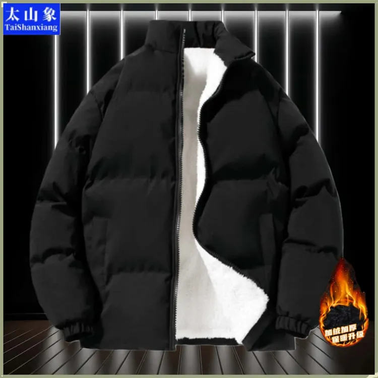 港风立领保暖加厚绒棉服男女款2026冬季新款情侣百搭宽松潮流棉衣