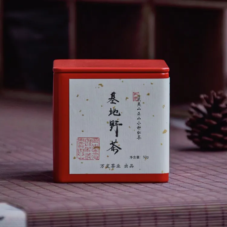 【基地野茶】武夷山正山小种红茶花果香野茶50g罐装