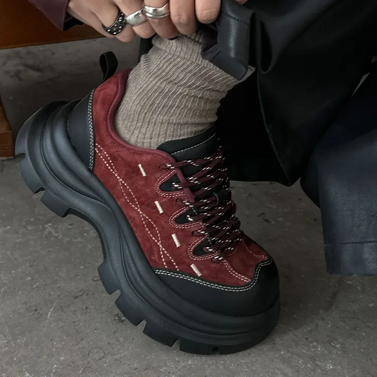 A621-5/5A SGIRL TWTW复古大头鞋加绒2025新百厚底增高休闲运动鞋