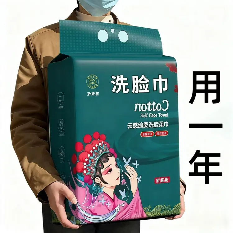 【新人福利】洗脸巾一次性加厚加大悬挂抽取洗面洁面擦脸棉柔巾擦脸