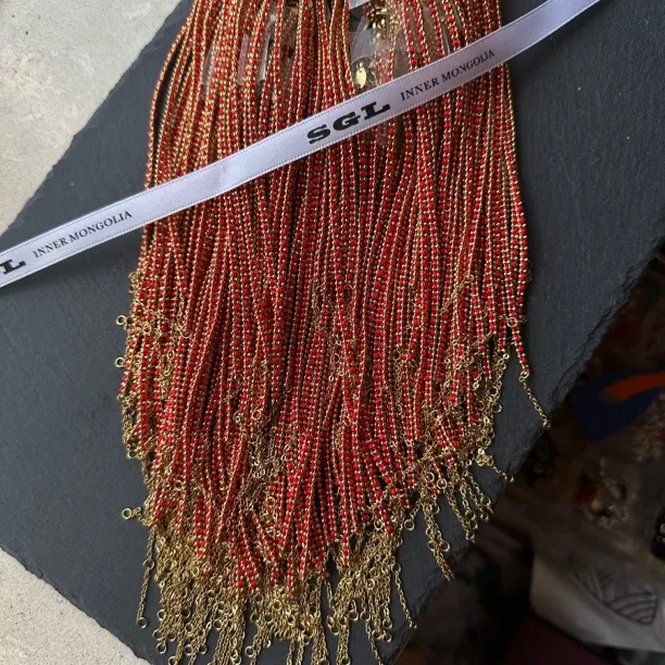 钛钢手链 SGL开运红色手链小红绳金属不褪色不变形不氧化