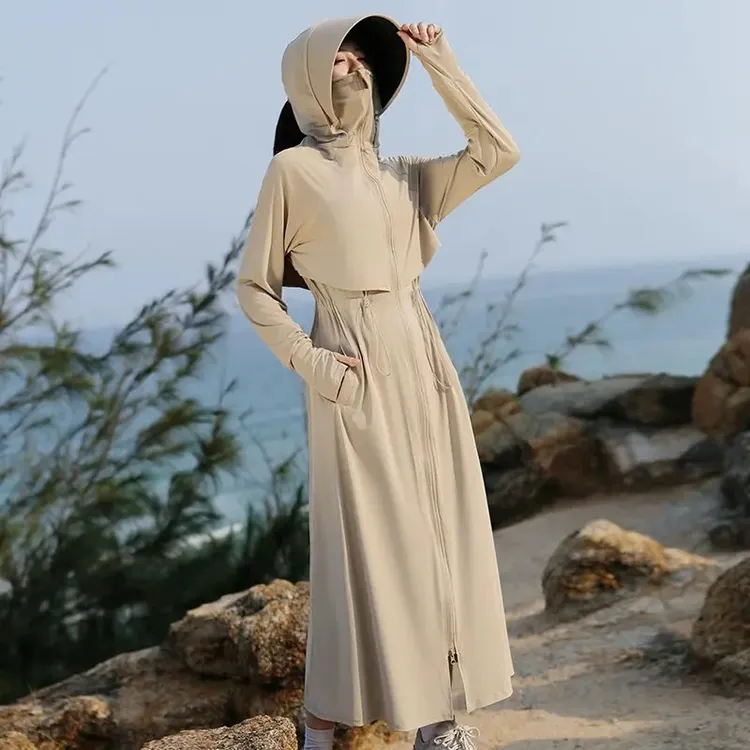 2025新款防晒衣女夏季防紫外线冰丝透气防晒服户外电动车薄款外套