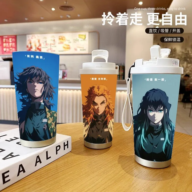 【新款上新】鬼灭之刃高颜值316大容量保温杯双饮不锈钢便携水杯
