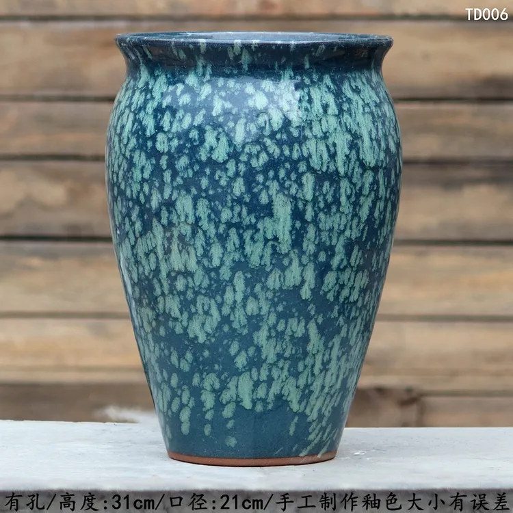 大号粗陶陶瓷花盆家用透气适合多肉兰花等绿植盆景TD208