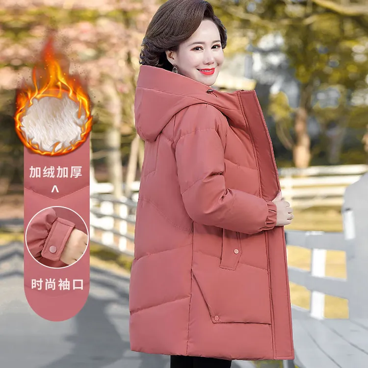 妈妈装服装冬装棉衣高贵母亲洋气衣服中老年人女装冬天厚外套棉袄