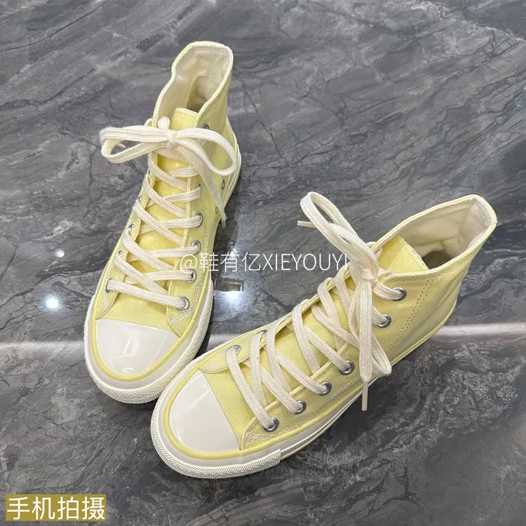 鞋有亿 1970s高帮帆布鞋2025新款秋冬女鞋厚底鞋子潮流小众板鞋男