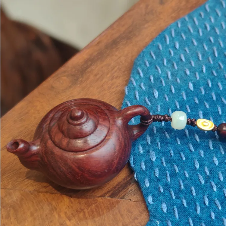 朗州紫雲阁印度小叶紫檀把把壶红木手把件礼品套装2025新款木头