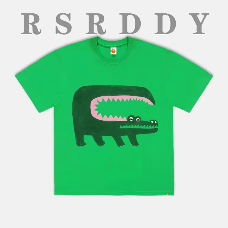 RSRDDY时尚潮流卡通插画小众短袖美潮设计感童趣夏季棉质短袖
