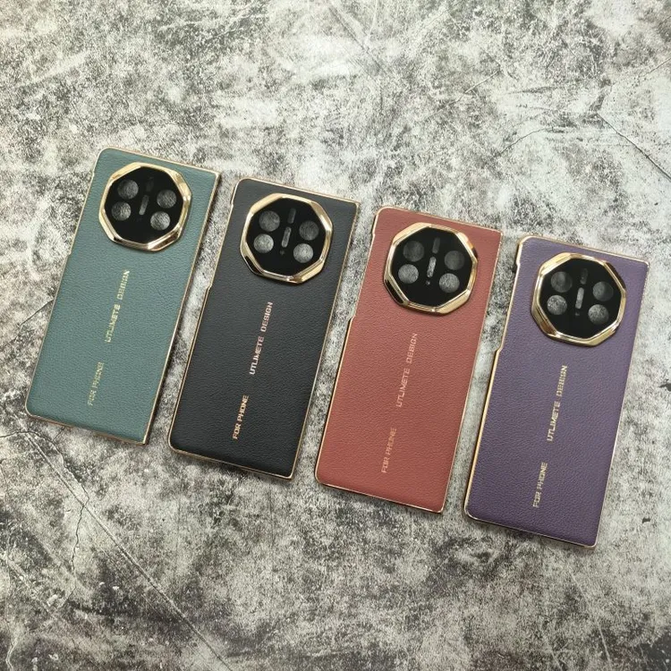 适用华为matex5手机壳新款真皮x3折叠屏典藏版超薄镜头全包保护套
