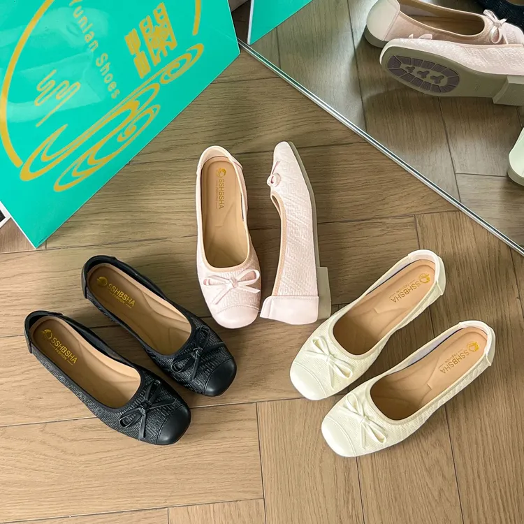 2025夏季新款蛋卷鞋女软皮软底气质百搭浅口舒适时尚低跟