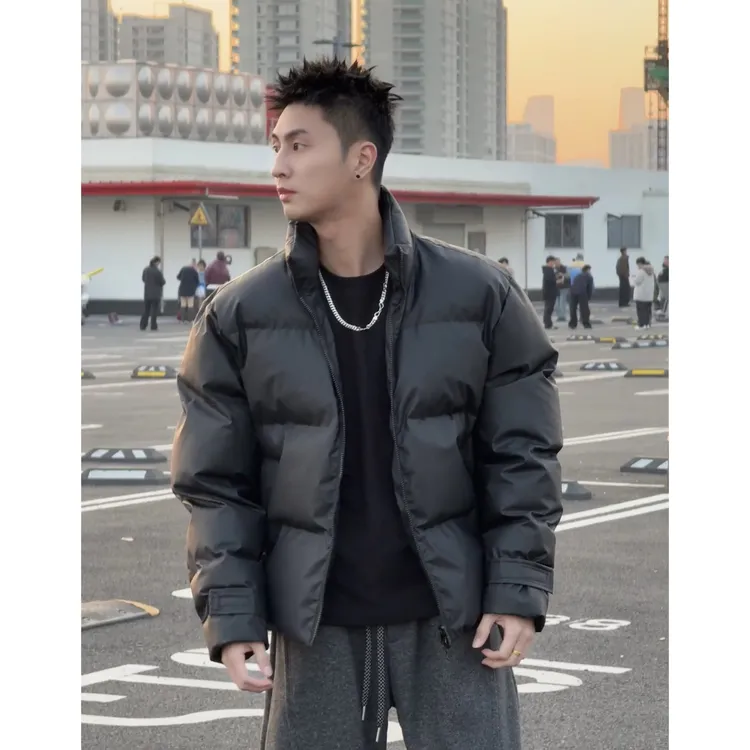 Aye冬季新款高级痞帅立领棉服男宽松显大加厚百搭棉衣外套简约