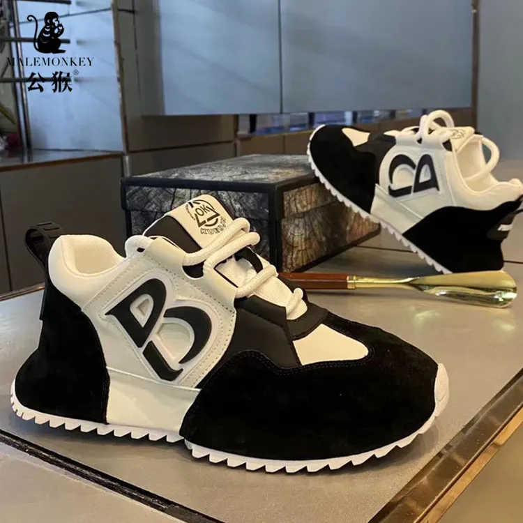 公猴男鞋新款时尚百搭厚底增高休闲鞋男士户外运动耐磨潮鞋-C8808