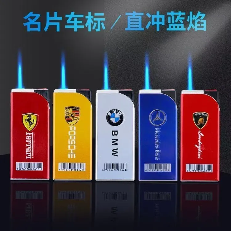【坏机包赔】新款金属蓝焰直冲防风可充气耐用商超必备厂家直发