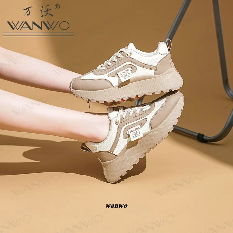 软底轻便老爹鞋百搭韩版厚底小白鞋女鞋运动鞋子休闲老爹鞋潮鞋