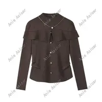 548 洋气长袖针织衫女秋冬季新款时尚显瘦百搭气质减龄上衣FF