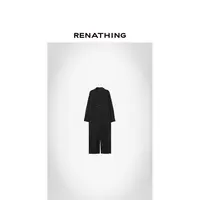【RENATHING】翻领大口袋长袖连体裤