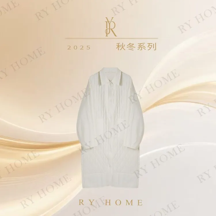 【容雨RYHOME】100%绵羊毛S菱形格风衣外套253W2554