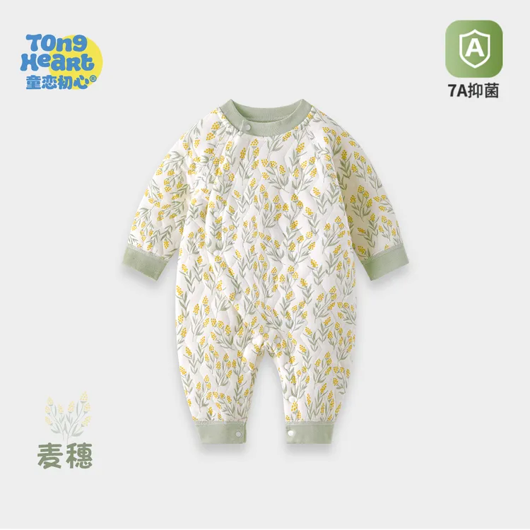 【18-25°夹棉保暖】婴儿保暖连体衣春秋冬季新生儿衣服宝宝内衣冬装