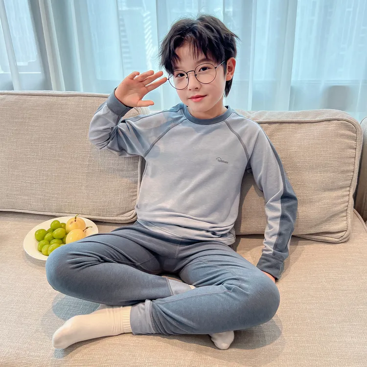 童装男童睡衣春秋冬款家居服秋季男孩加绒加厚中大童秋衣秋裤德绒