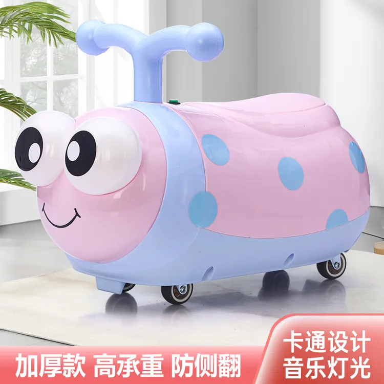 瓢虫滑行溜溜车 万向轮 音乐+灯光适合1-3岁宝宝