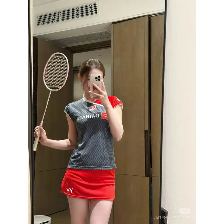 羽毛球小飞袖志田千阳同款球服日本大赛服运动训练速干男女可印字