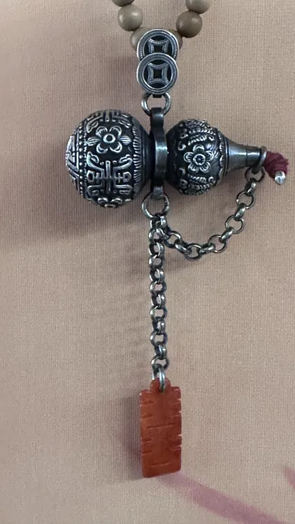 吊坠足银 创意时尚足银制品精致民族风配饰链子是纯银925