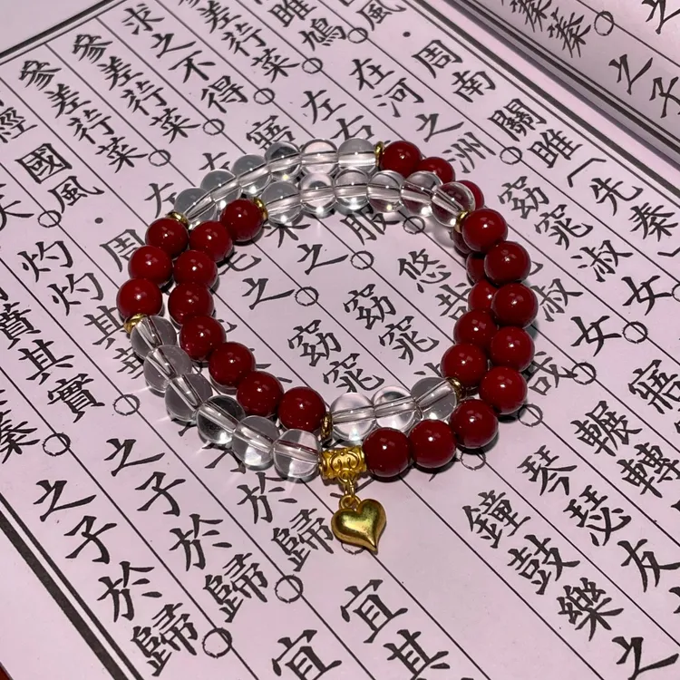 木质手链 木质双圈手串文玩女孩改良版国潮手串自选链接