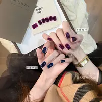 小颖美甲花思蝶葡萄汁半透胶质显白紫色系甲油胶相框瓶15ml