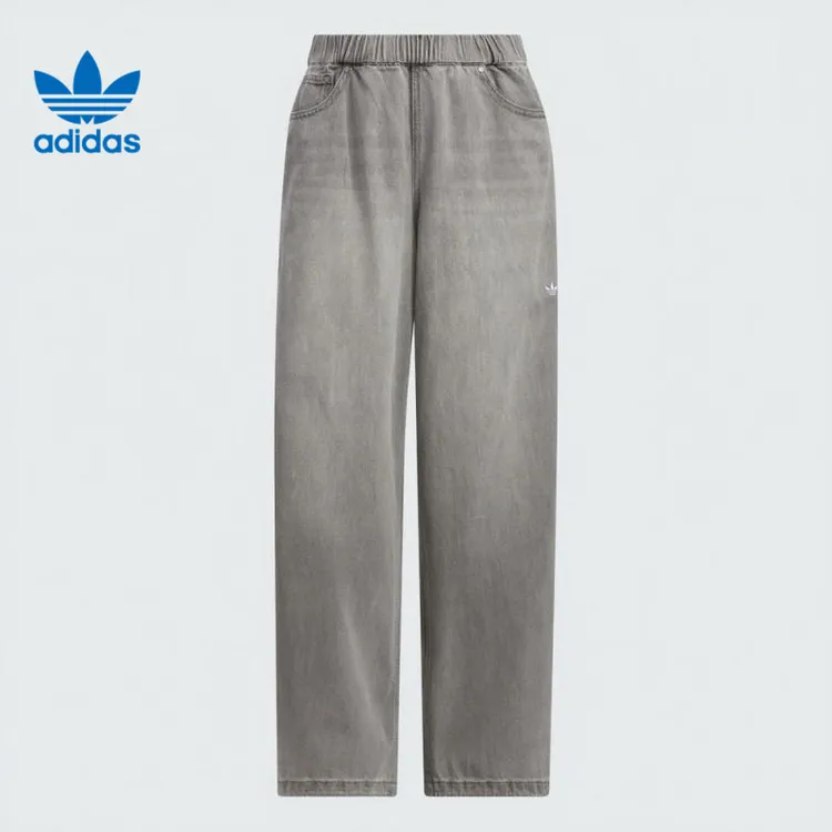 adidas Originals阿迪三叶草女子DENIM PANT牛仔长裤KC5839