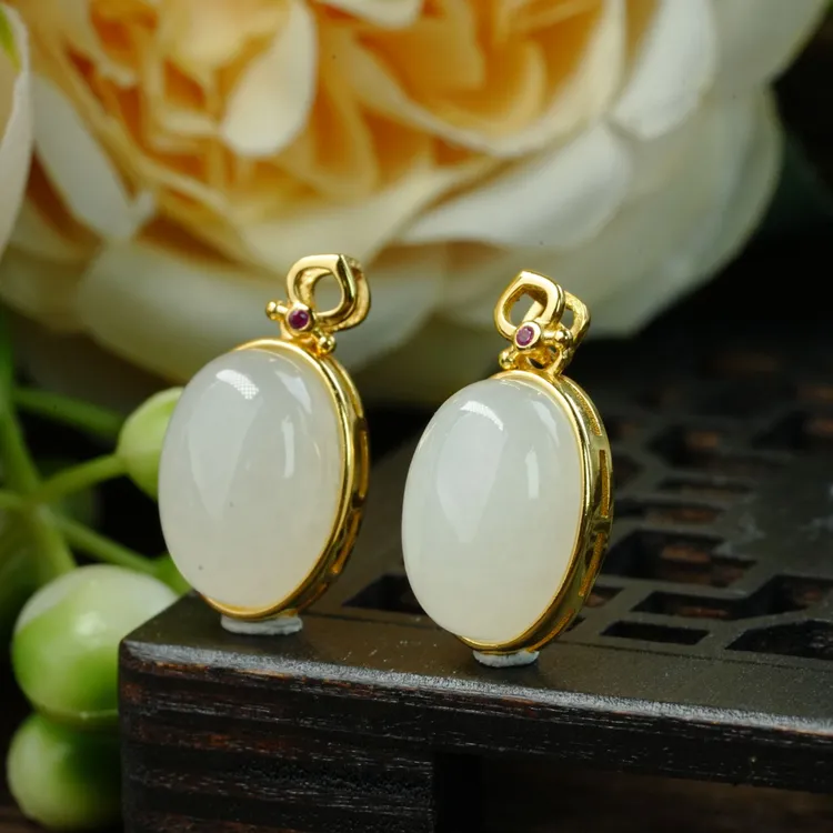 【小北严选】S925银和田玉吊坠约9*13mm【多样性发一件】-BH13X551