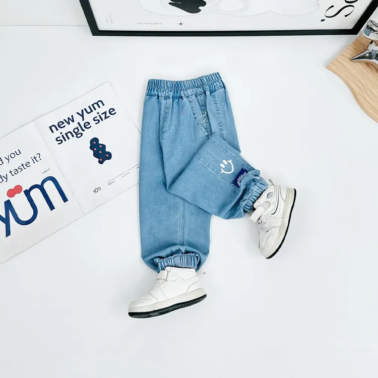 儿童薄款牛仔长裤夏季2025新款男童夏装潮 CXF3601 悠悠童话童装 