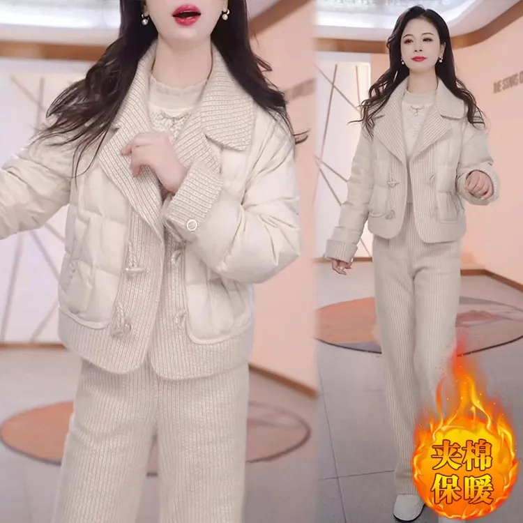 洋气休闲套装女爆款2026秋冬新款过年衣服一整套减龄小香风两件套