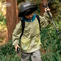 mipo春季儿童工装外套男连帽女童山系户外运动服上衣防风百搭薄款