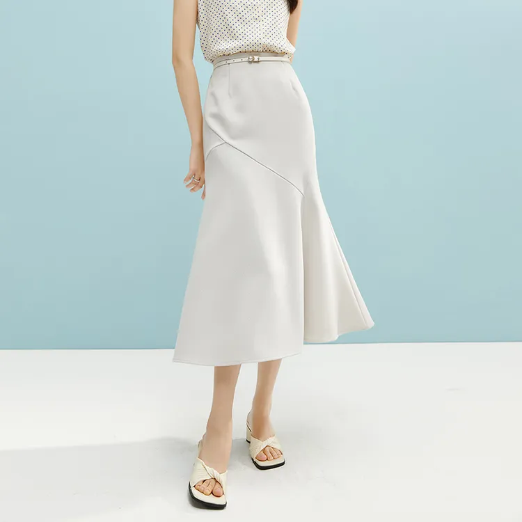 晚白【新品】2025半裙半身裙【不含腰带】25033112