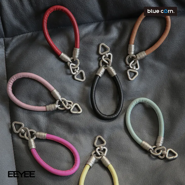 Bluecorn原创mini皮绳系列简约百搭高级感户外防丢通用短款手机绳